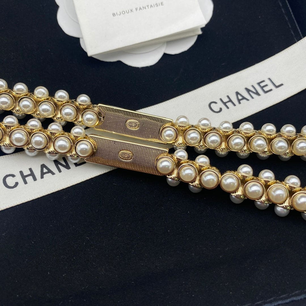 Chanel Pearls Chain 18K Gold Necklace