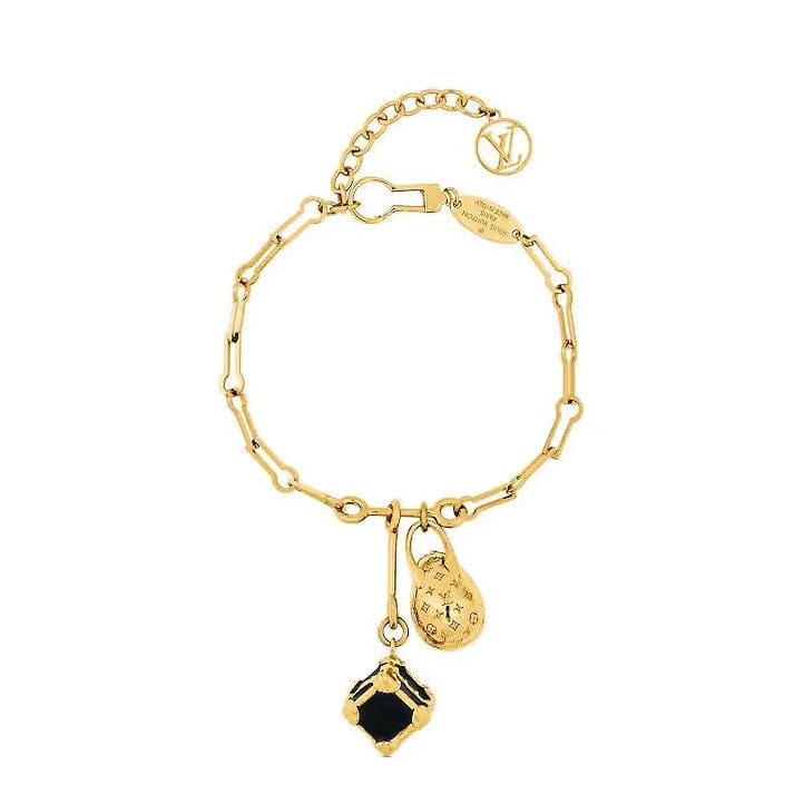Louis Vuitton Dinosaur Egg Vintage 18K Gold Bracelet
