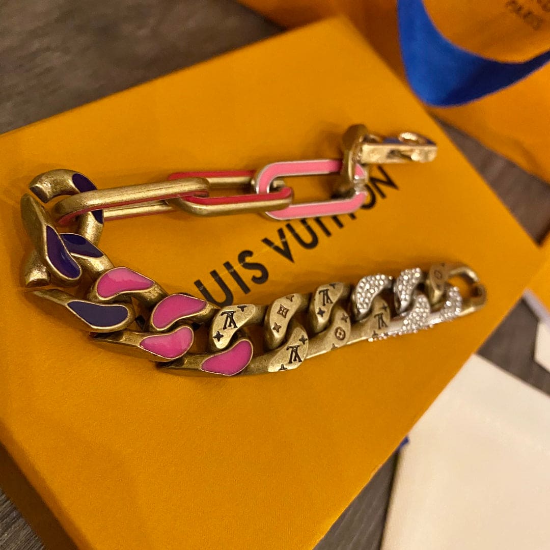 Louis Vuitton Mixed Chains 18K Gold Bracelet