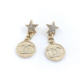 Chanel Star Vintage 18K Gold Earrings