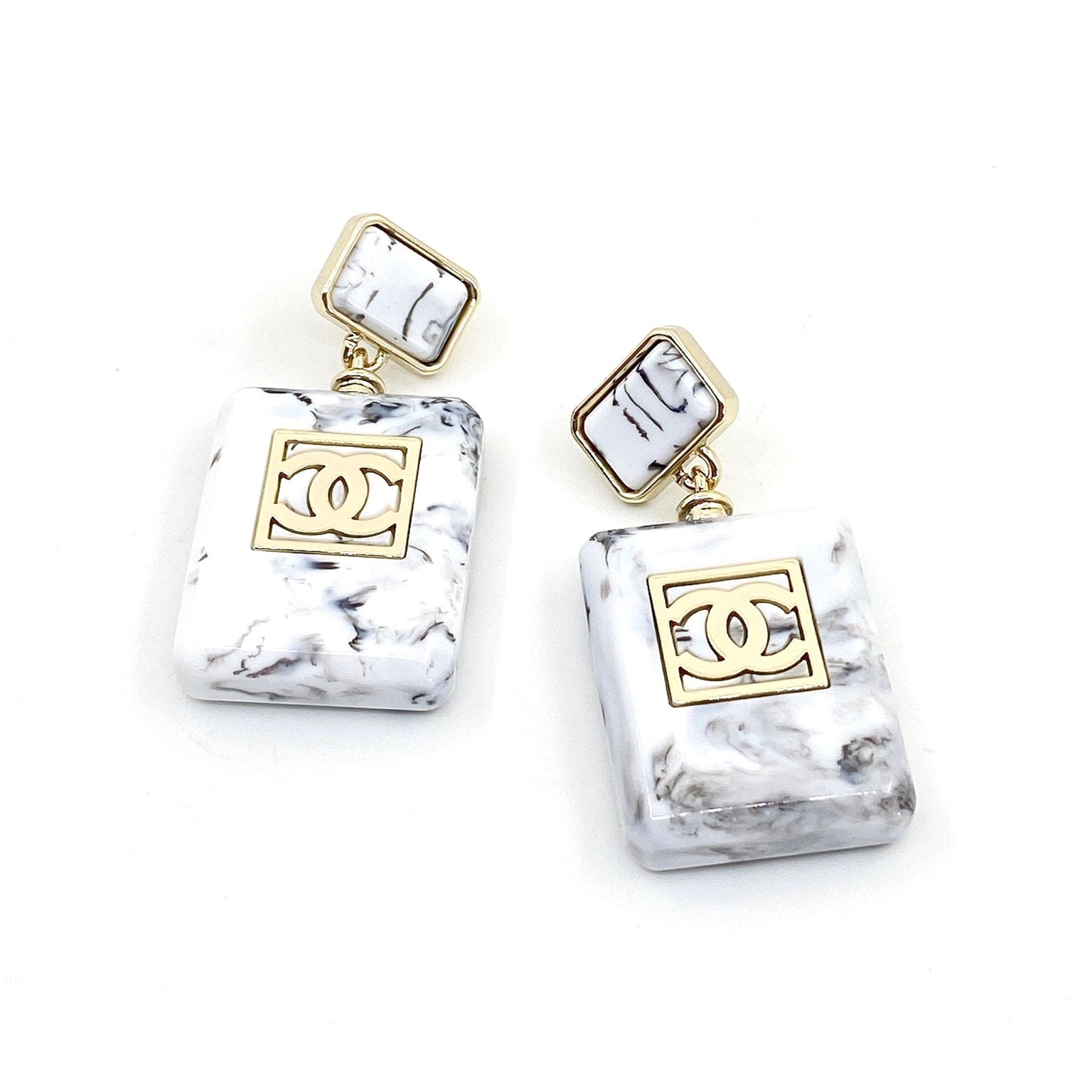 Chanel Eternal No. 5 18K Gold Earrings