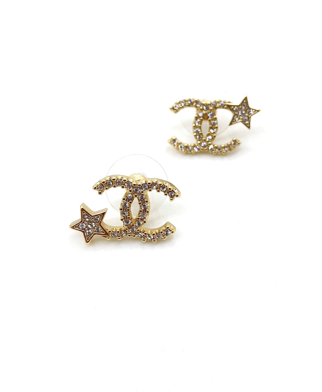 Chanel Star 18K Gold Earrings