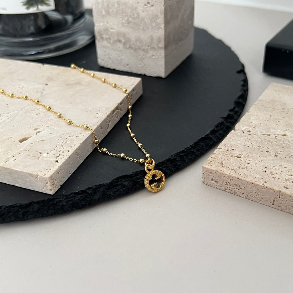 Gucci Double Interlocking Gucci 18K Gold Necklace
