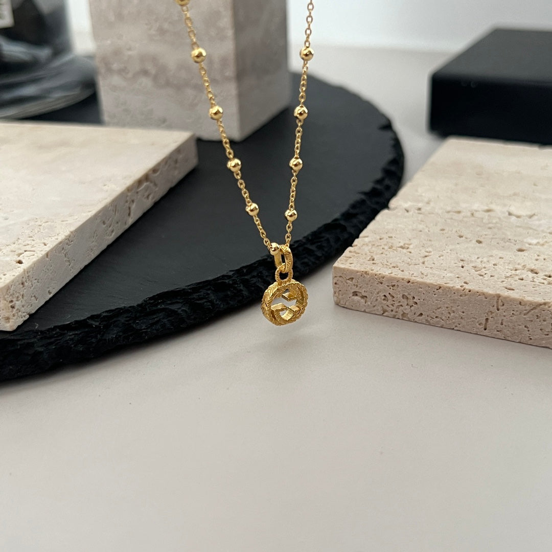 Gucci Double Interlocking Gucci 18K Gold Necklace