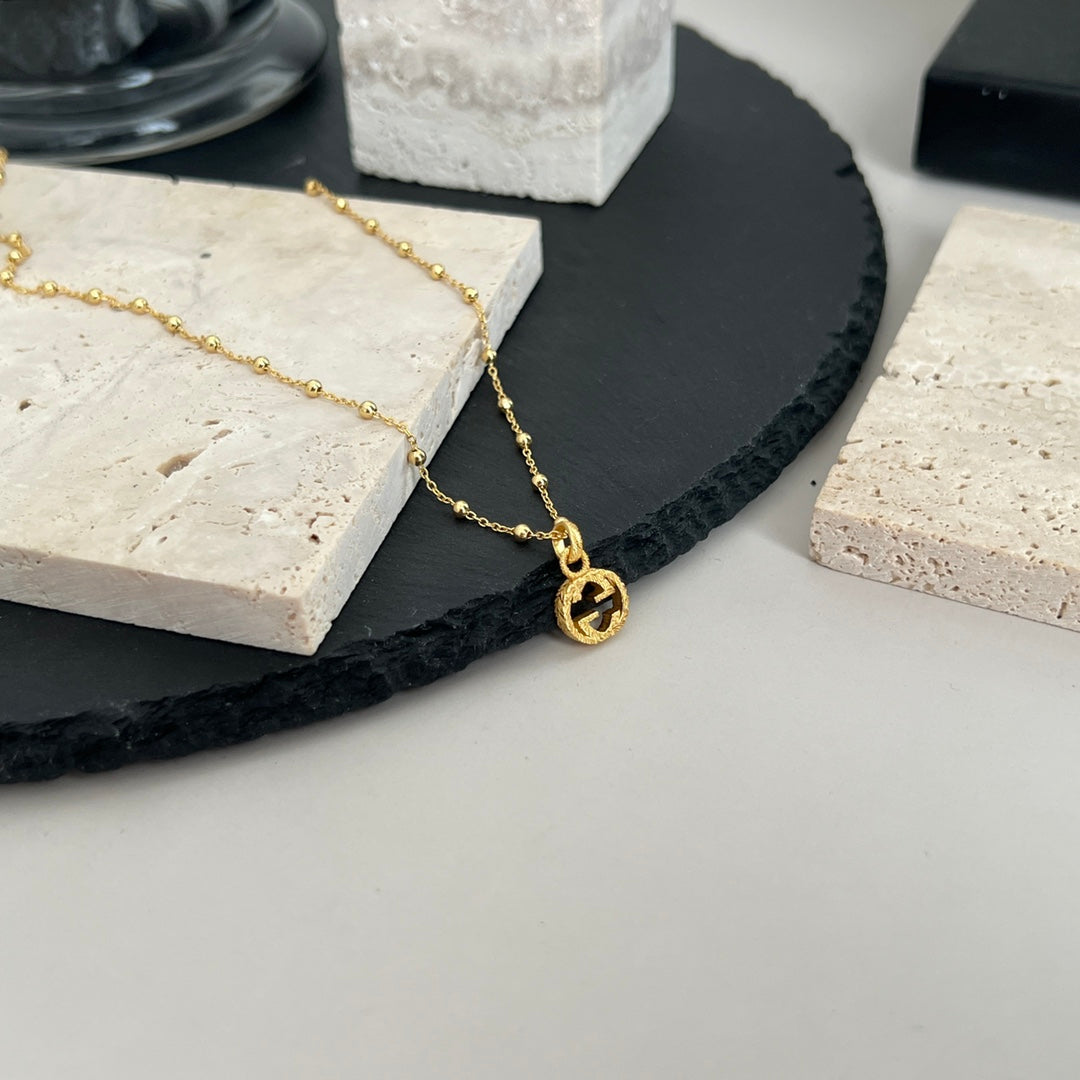 Gucci Double Interlocking Gucci 18K Gold Necklace