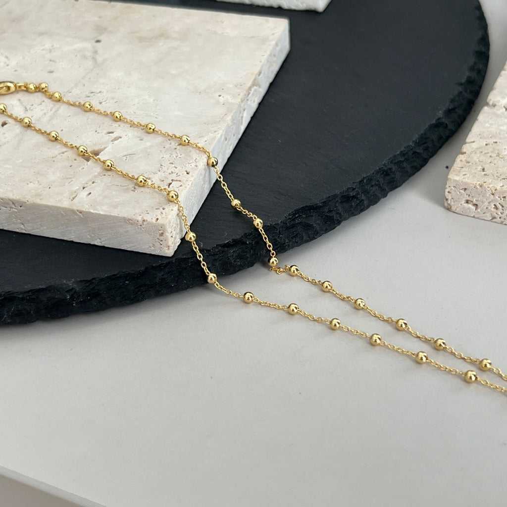 Gucci Double Interlocking Gucci 18K Gold Necklace