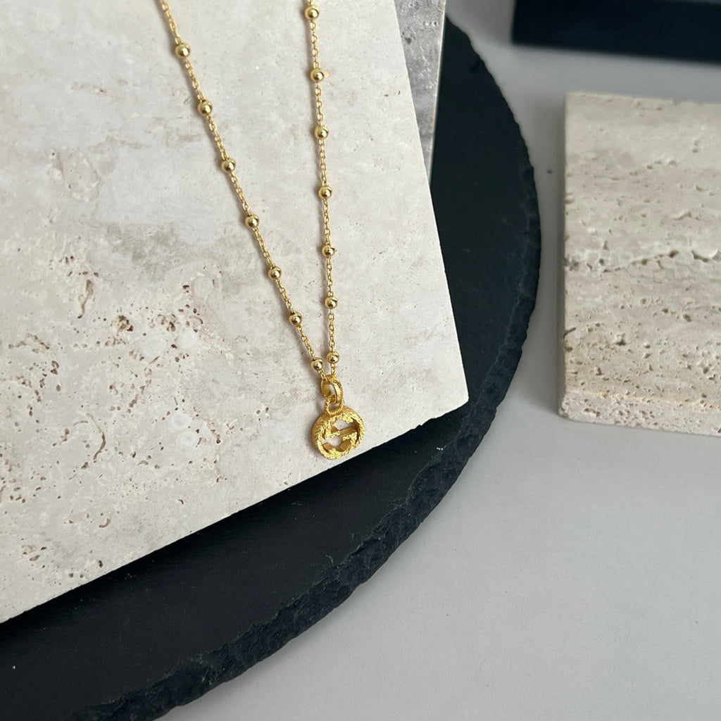 Gucci Double Interlocking Gucci 18K Gold Necklace