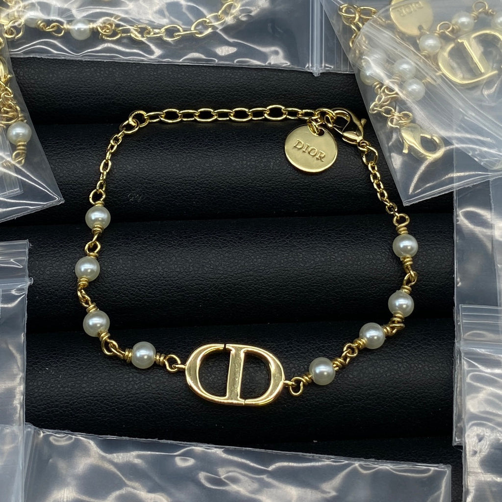 Dior Petit Pearls 18K Gold Bracelet