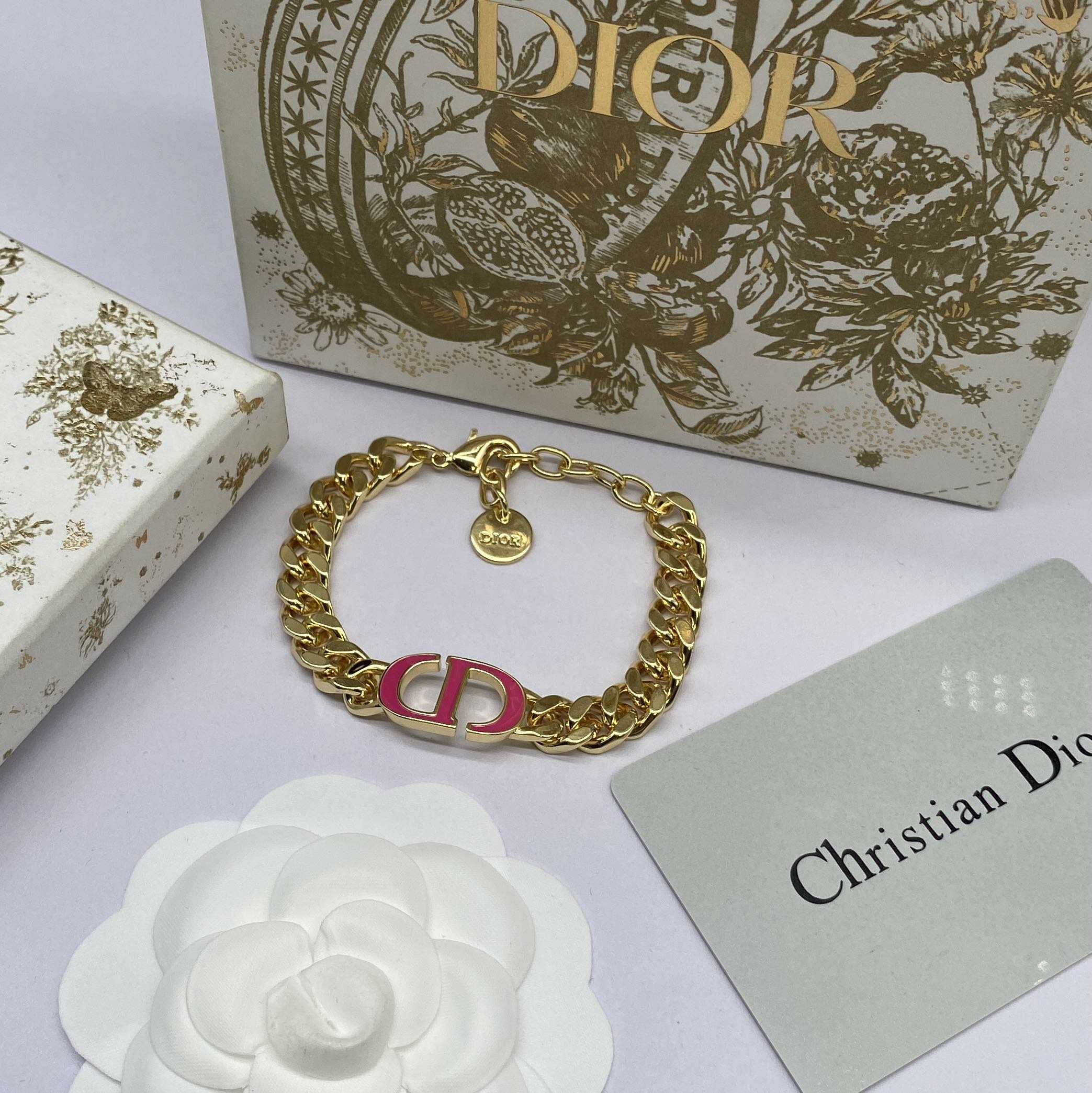Dior 30 Montaigne Pink 18K Gold Bracelet