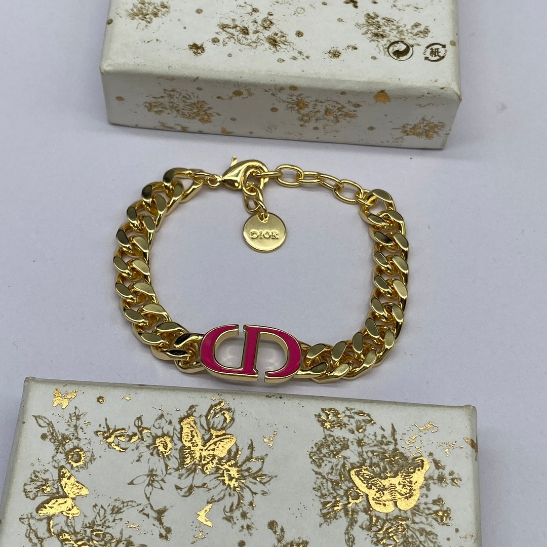 Dior 30 Montaigne Pink 18K Gold Bracelet