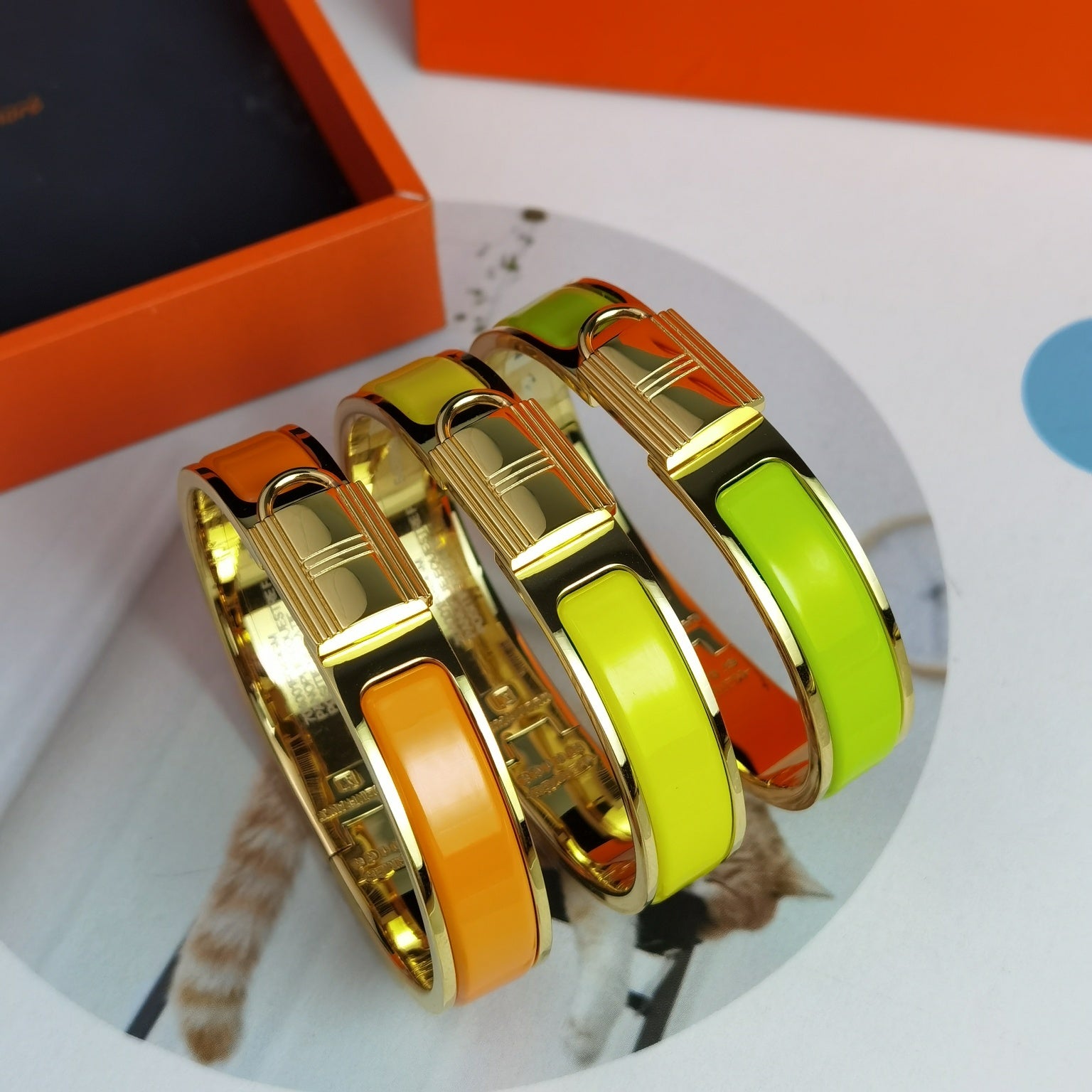 Hermes Clic Cadenas Yellow 18K Gold Bracelet