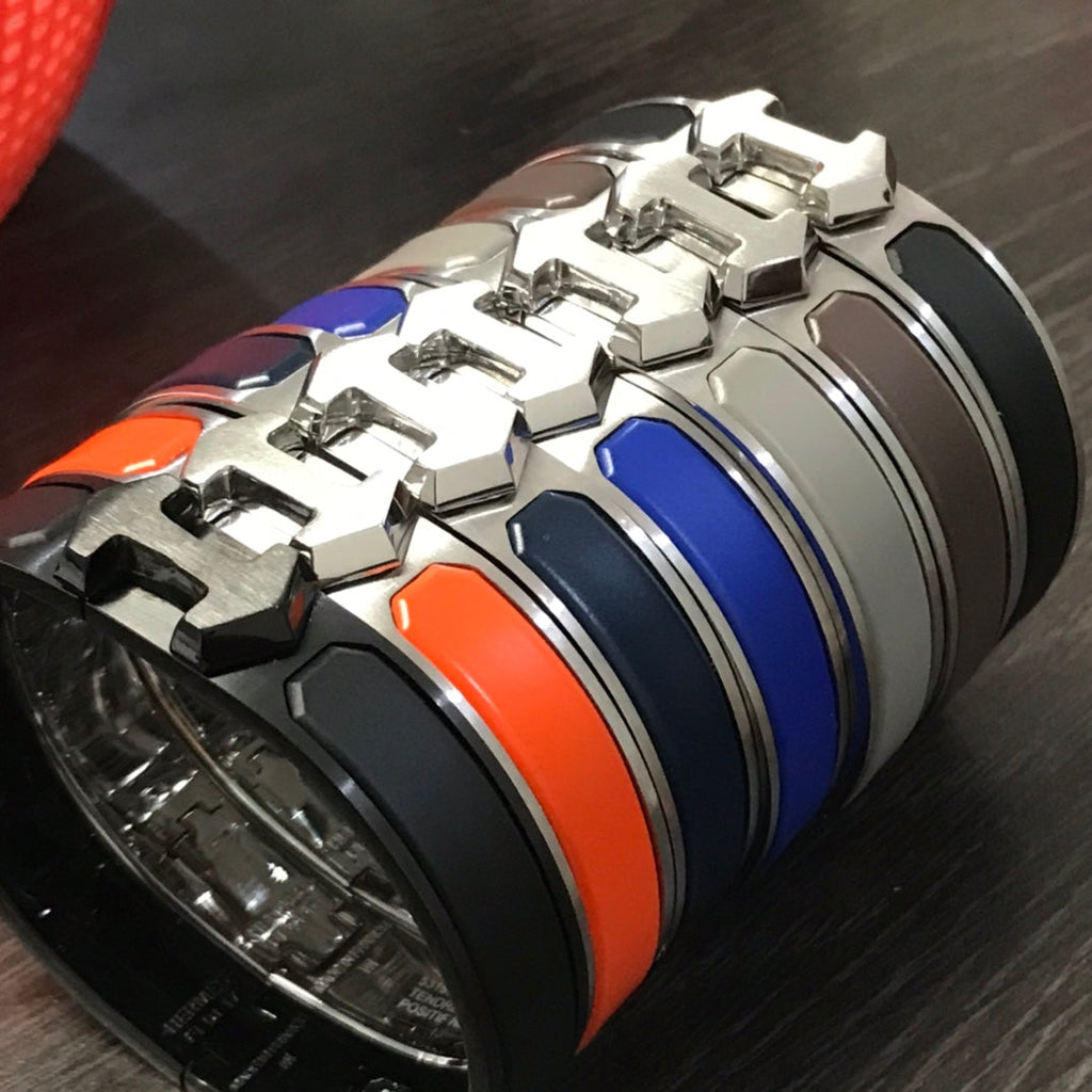 Hermes Super Blue 18K Gold Bracelet