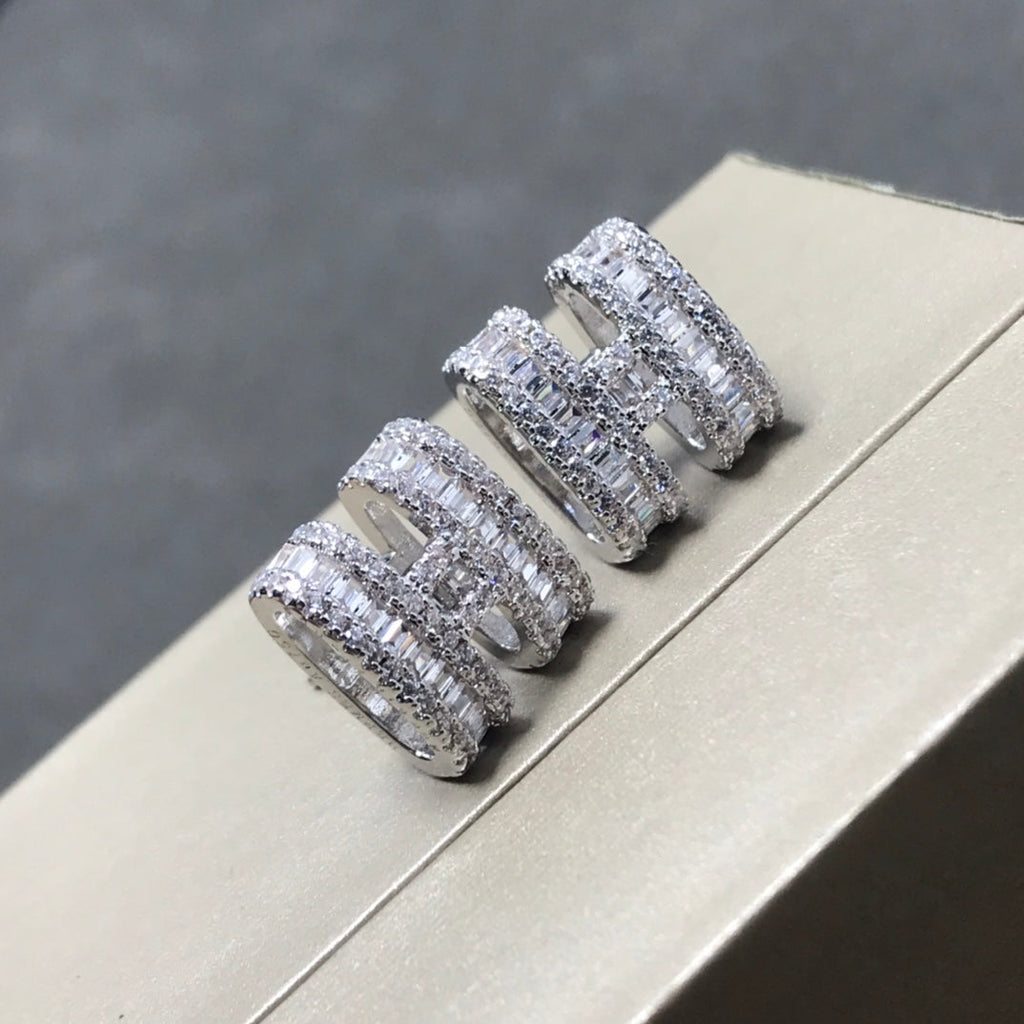 Hermes Pop Diamonds 18K Gold Earrings