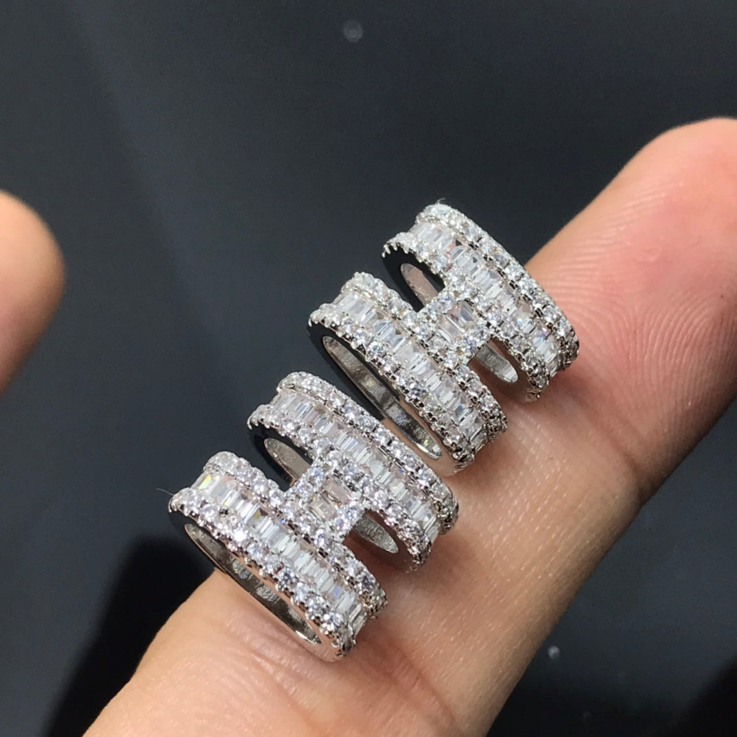 Hermes Pop Diamonds 18K Gold Earrings