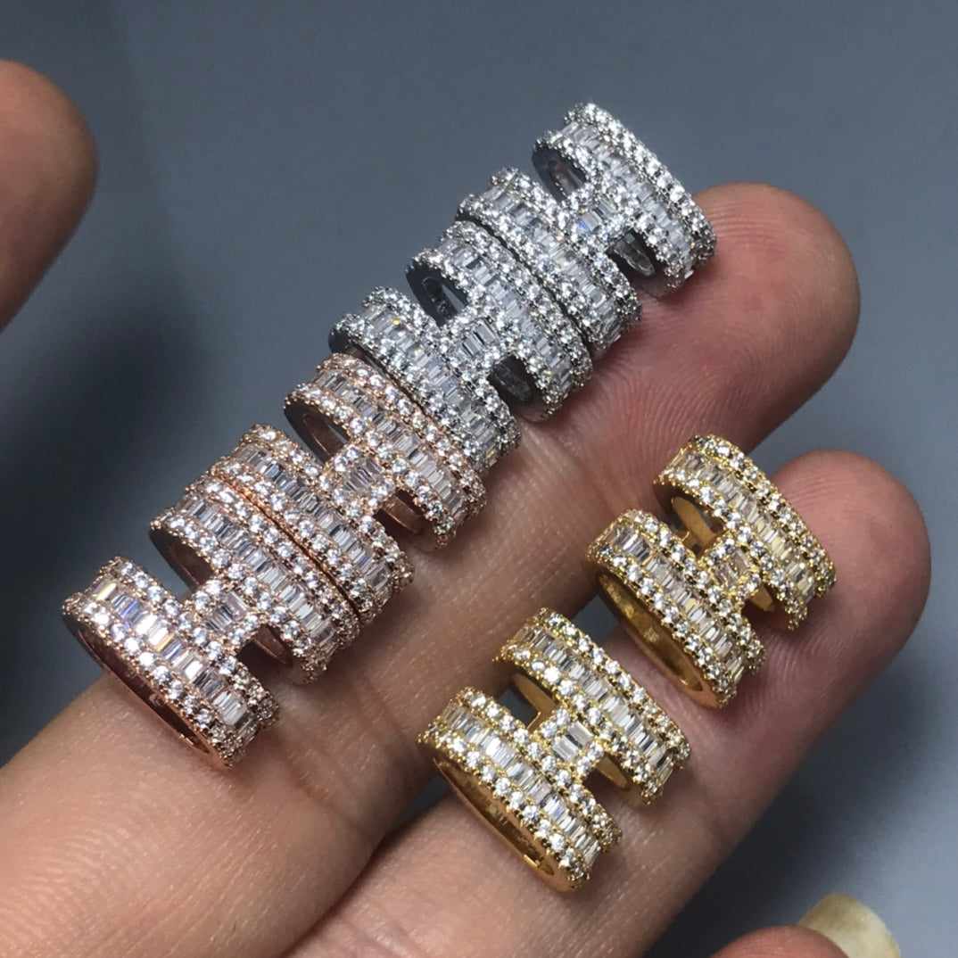 Hermes Pop Diamonds 18K Gold Earrings