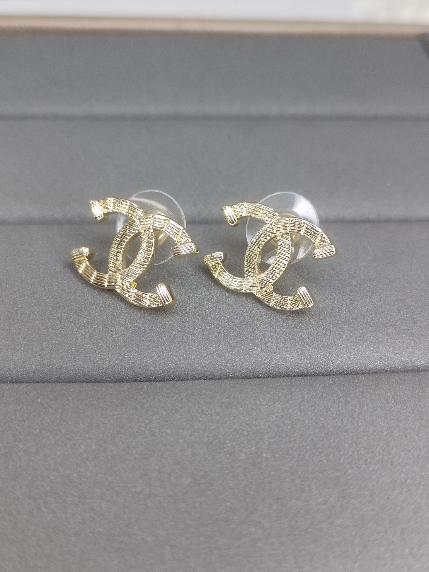Chanel Classic 18K Gold Earrings