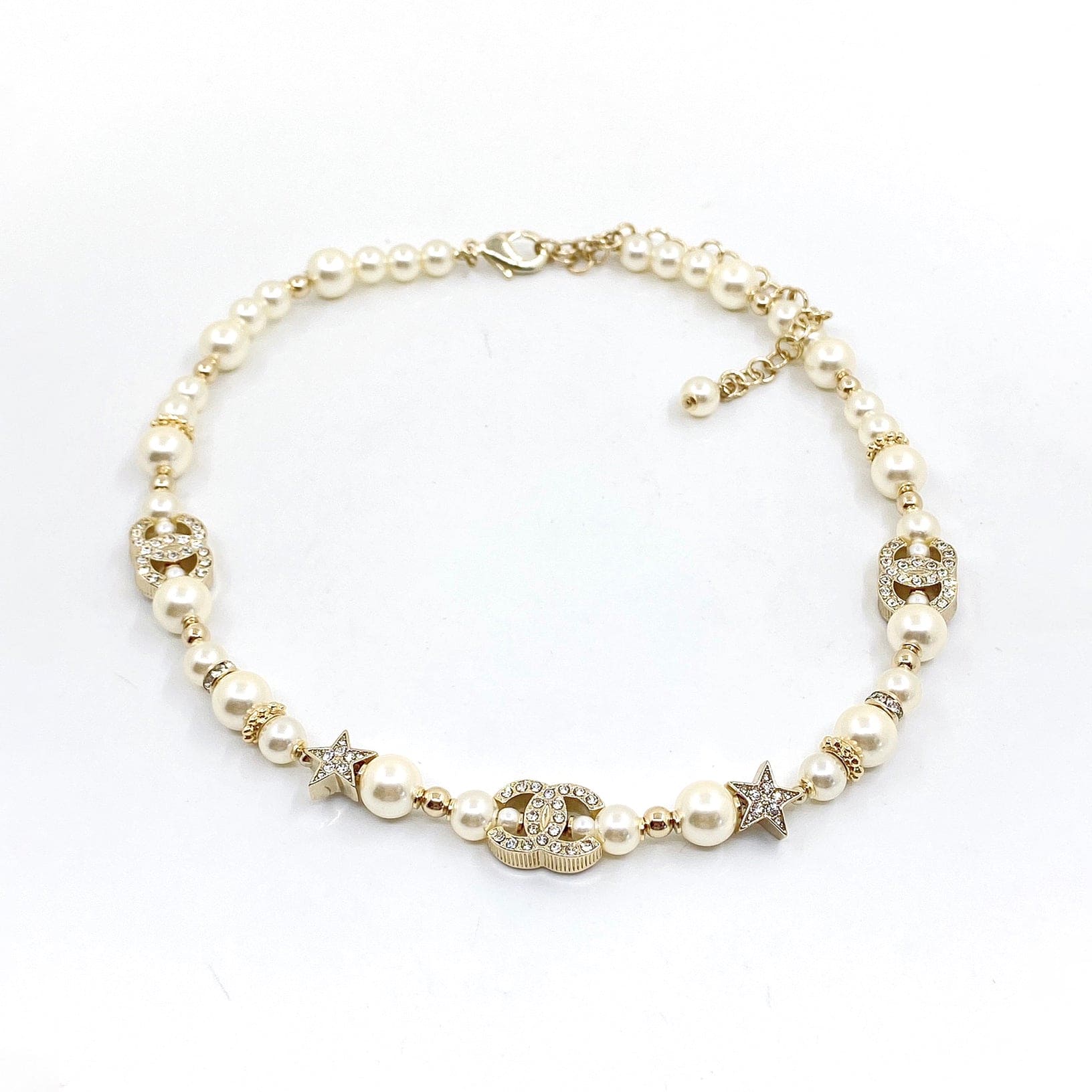 Chanel Pearl Diamonds 18K Gold Necklace