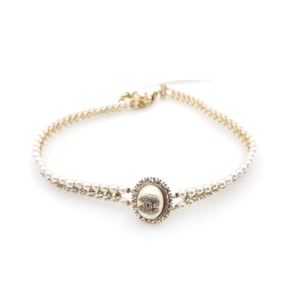 Chanel Pearl 18K Gold Necklace