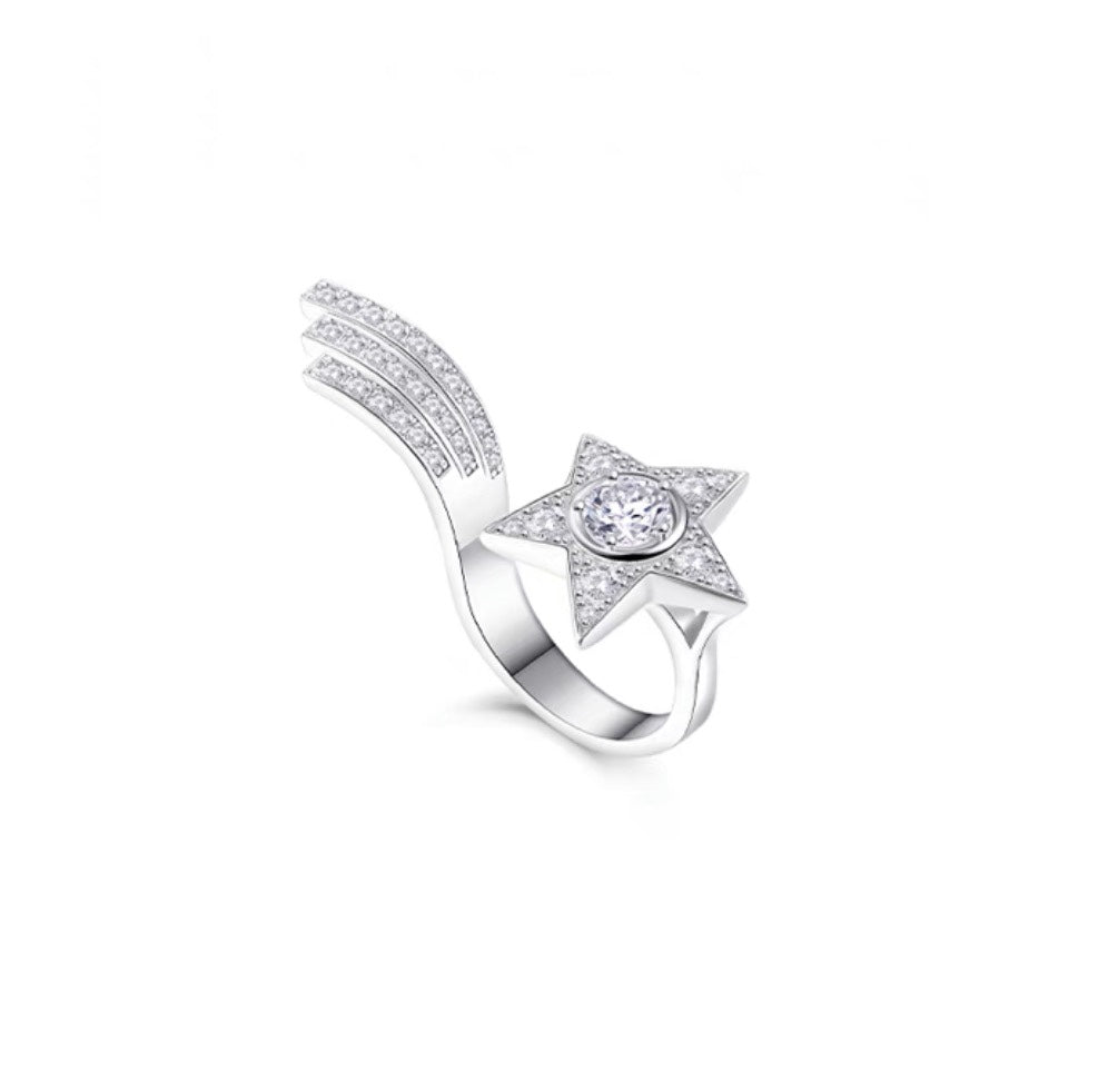 Chanel Comete Diamonds 18K Gold Ring