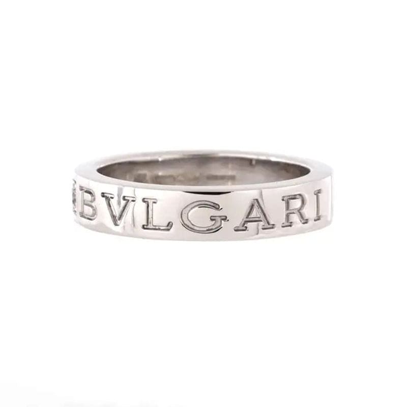 Bvlgari Diamond 18K White Gold Ring