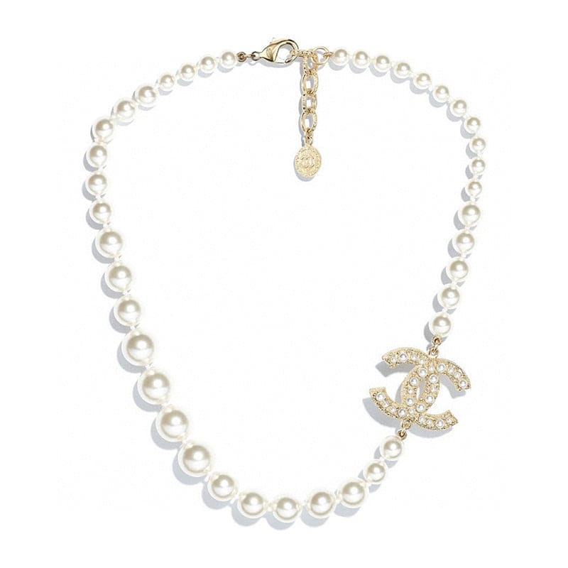 Chanel 100TH ANNIVERSARY Pearl Chain 18K Gold Necklace