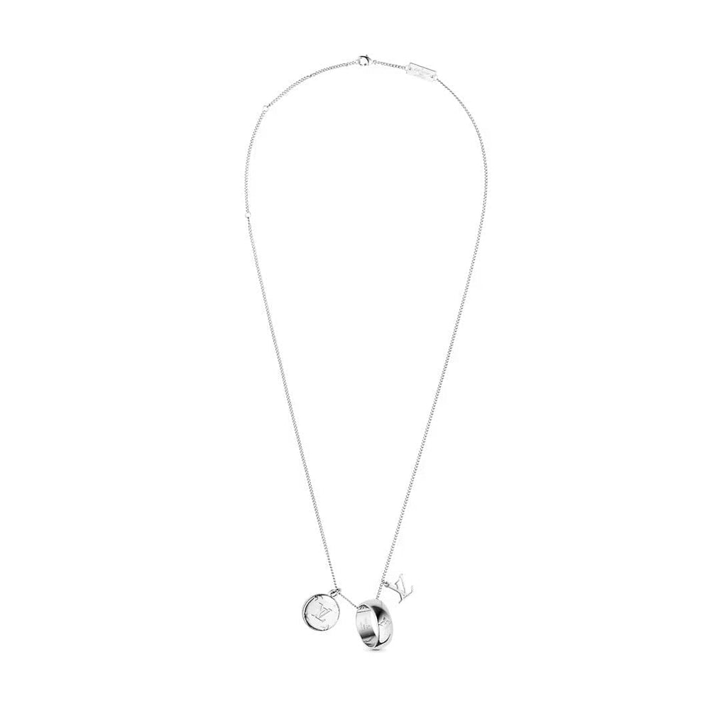 Louis Vuitton Monogram Charms 18K Gold Necklace