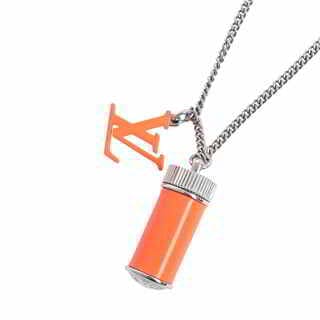 Louis Vuitton Orange Collier Fluo Charms Vintage 18K Gold Necklace
