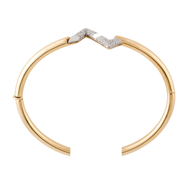Louis Vuitton Volt Upside Down Diamond 18K Gold Bracelet