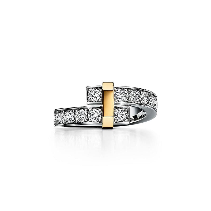 Tiffany Edge Bypass 18K Gold Ring