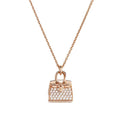 Hermes Amulettes Birkin Pendant 18K Gold Necklace