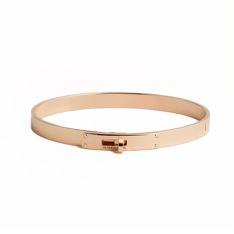 Hermes Kelly 18K Rose Gold Bracelet