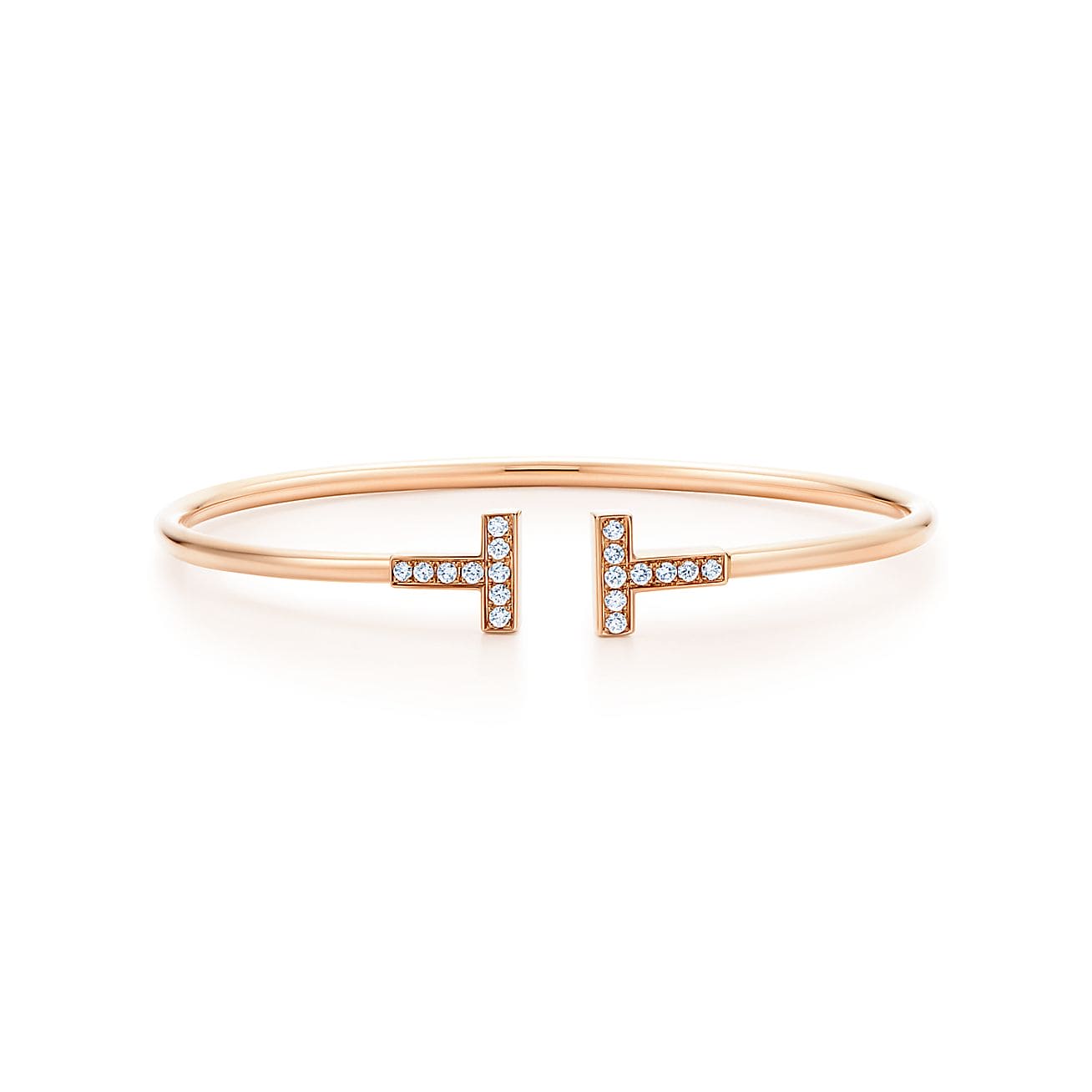 Tiffany Diamond Wire 18K Gold Bracelet