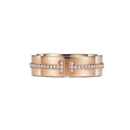 Tiffany Narrow Diamond 18K Rose Gold Ring