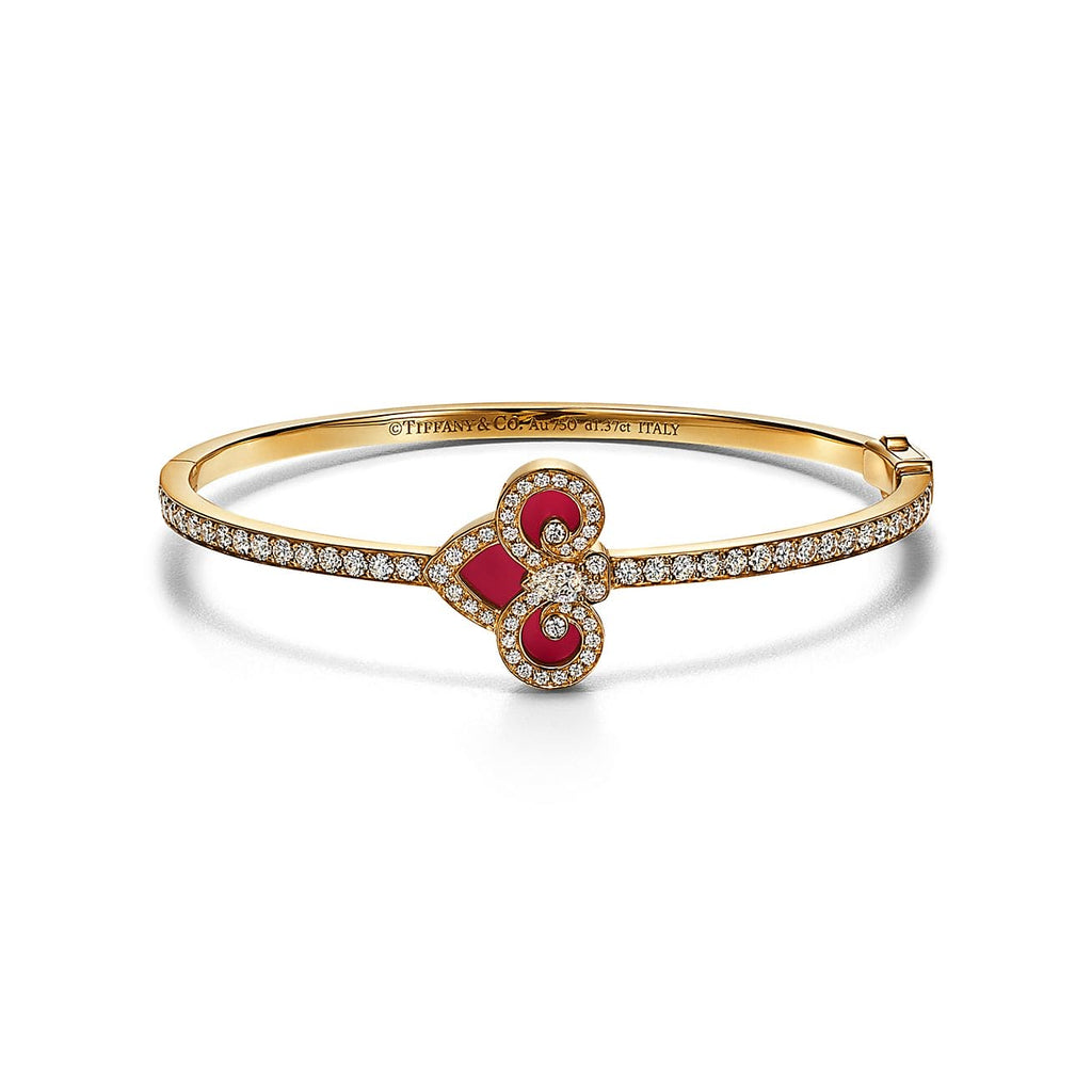 Tiffany Fleur De Lis 18K Gold Bracelet