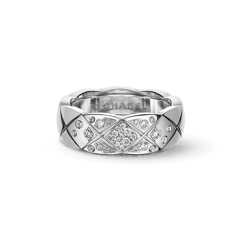 Chanel Coco Crush Diamonds 18K White Gold Ring