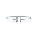Tiffany Diamond Wire 18K Gold Bracelet
