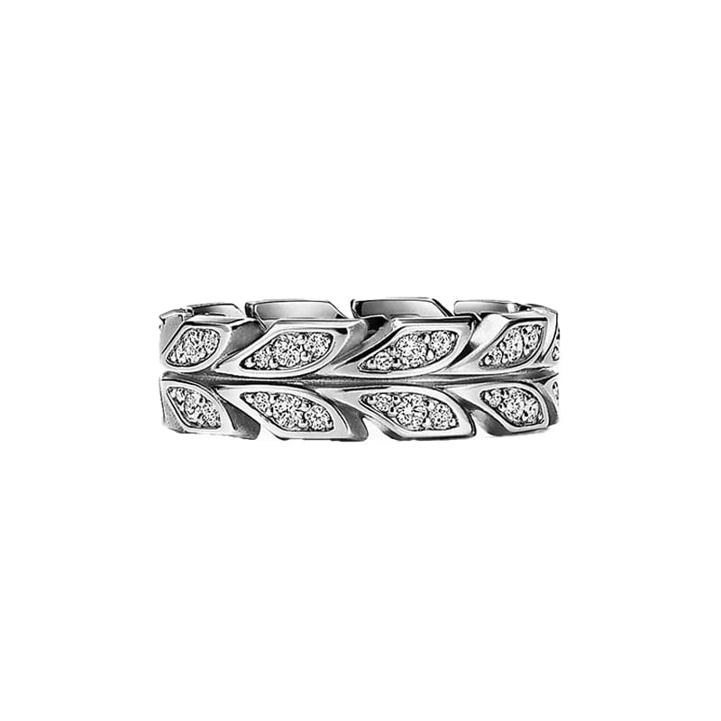 Victoria Vine 18K White Gold Ring
