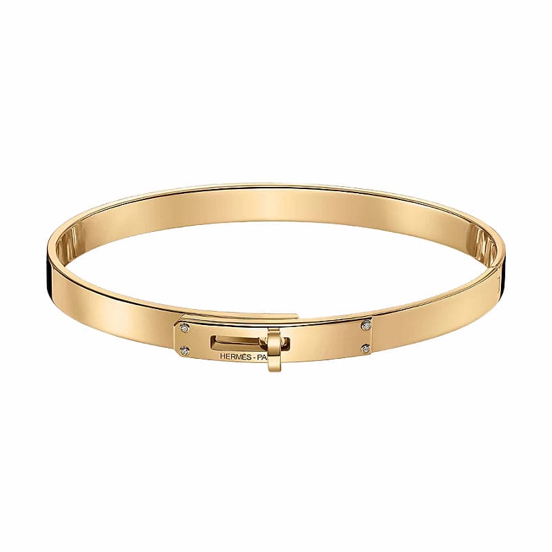 Hermes Kelly 18K Yellow Gold Bracelet