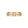 Tiffany Narrow Diamond 18K Yellow Gold Ring