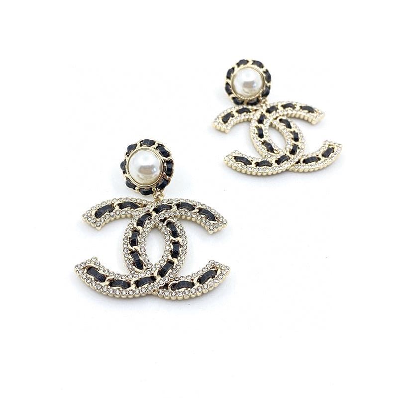 Chanel Pearl Drop 18K Gold Earrings