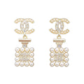 Chanel Pearl Shape 18K Gold Earrings