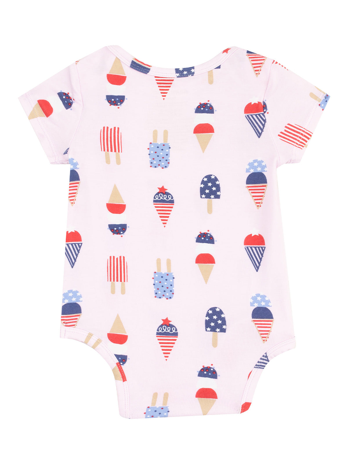 Short Sleeve Bodysuit, American Ice Cream Pink