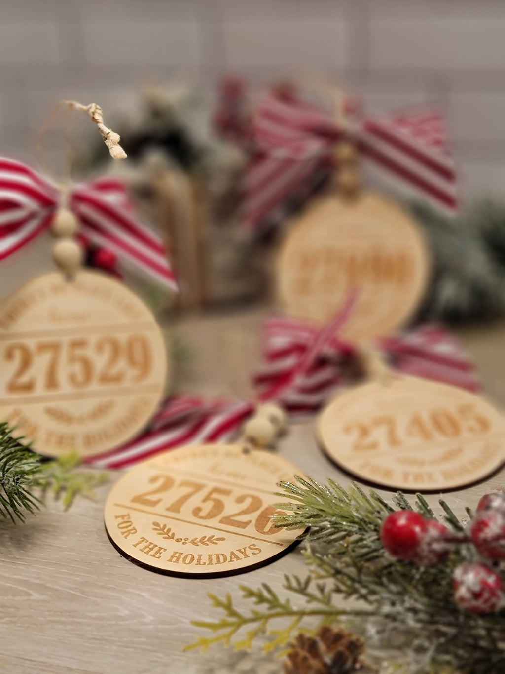 No Place Like Home Zipcode neighbor ornament