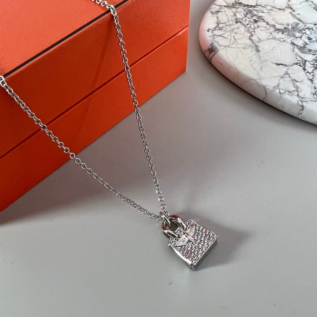 Hermes Amulettes Birkin Pendant 18K Gold Necklace