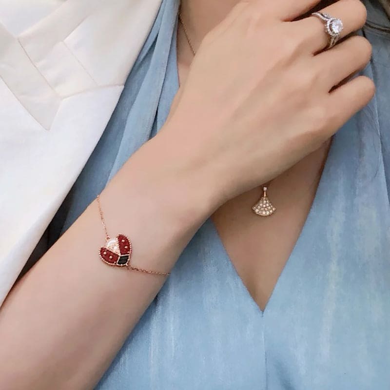 Lucky Spring Clover 18K Gold Bracelet