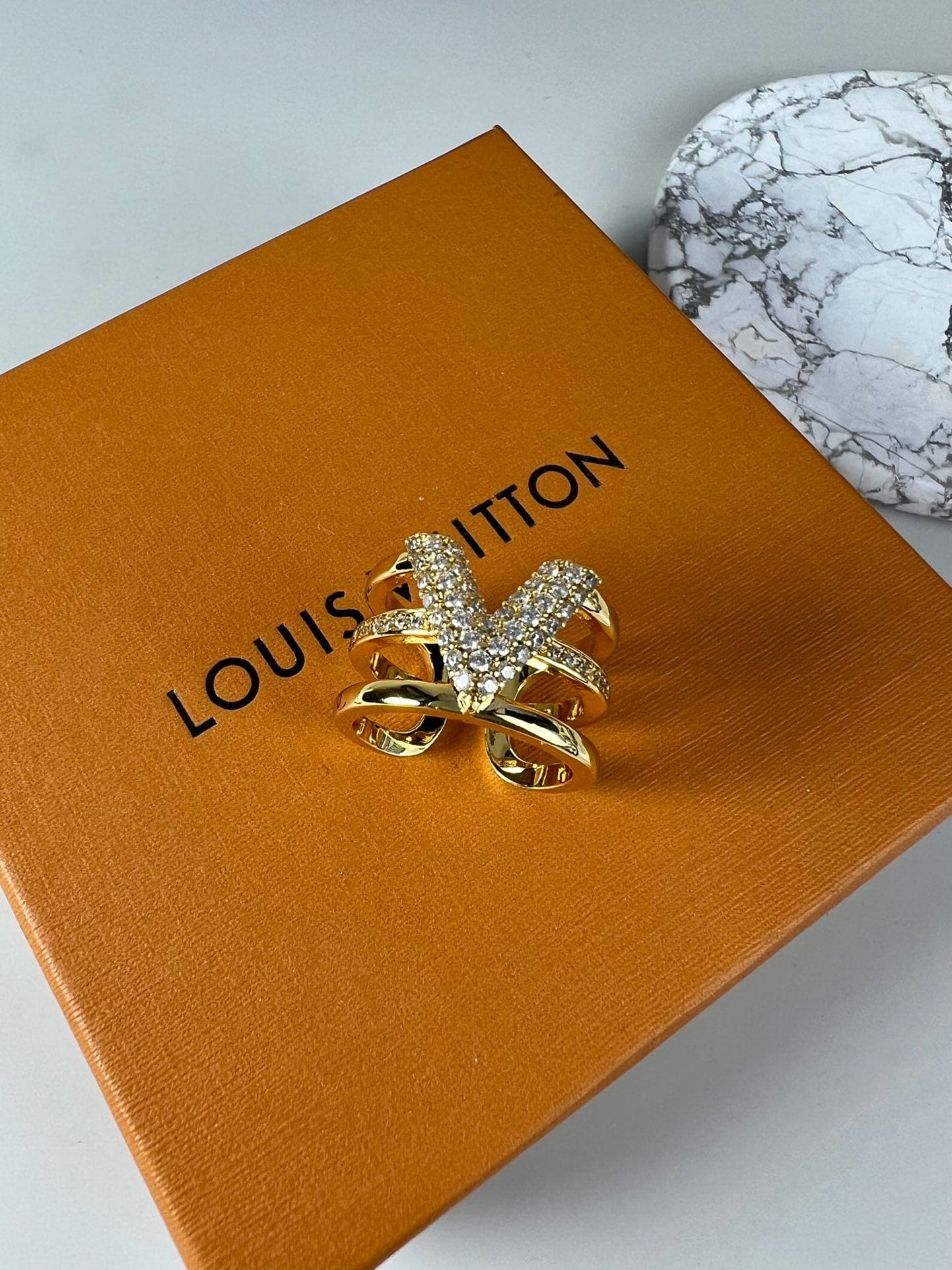 Louis Vuitton Volt 18K Gold Ring