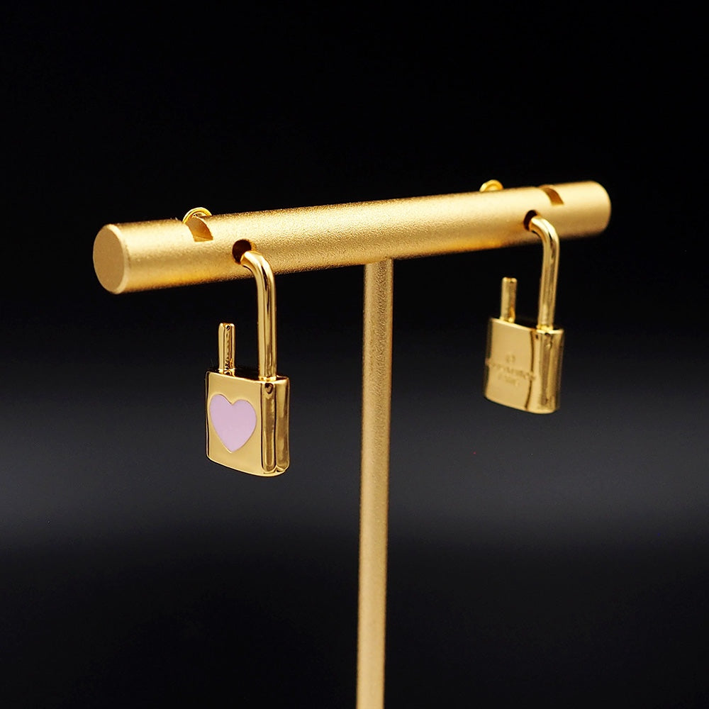 Louis Vuitton Cadenas 18K Gold Earrings