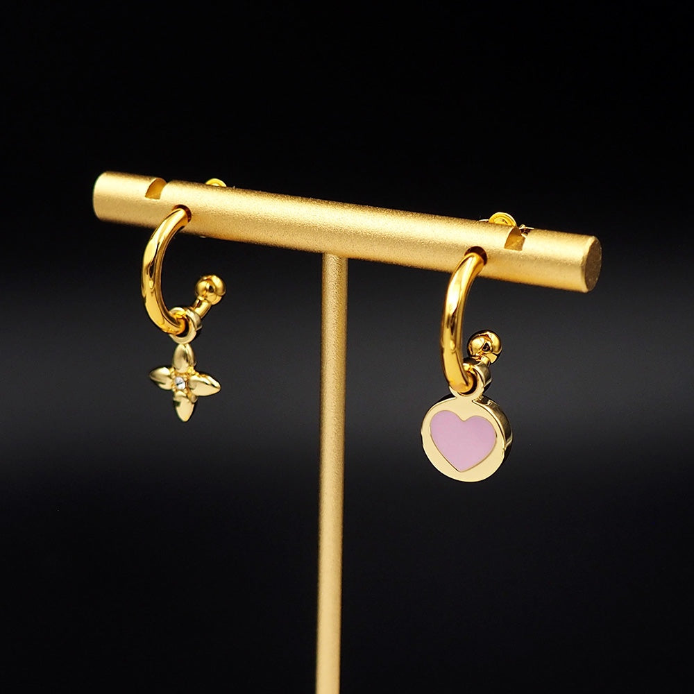 Louis Vuitton Iconic Heart 18K Gold Earrings
