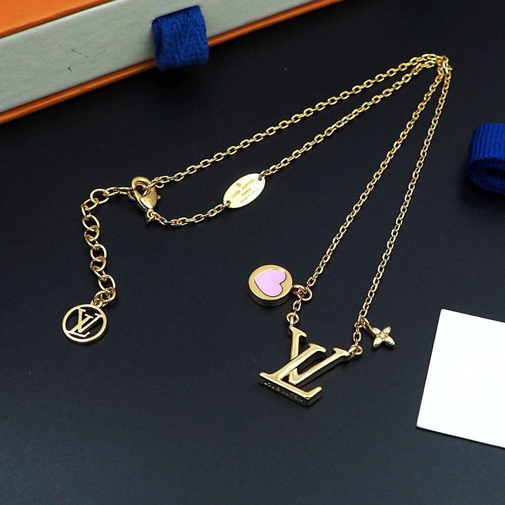 Louis Vuitton Iconic Heart 18K Gold Necklace