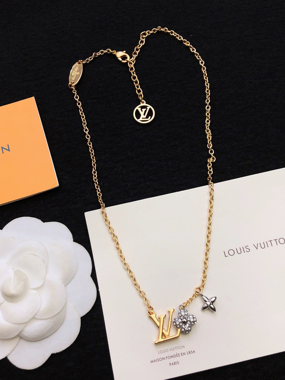 Louis Vuitton Gram 18K Gold Necklace
